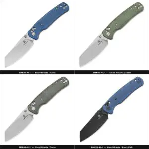 Bestechman Cicada's Wing BMK06-M Folding Knife — 3.15" 10Cr15MoV Blade | Micarta Handle