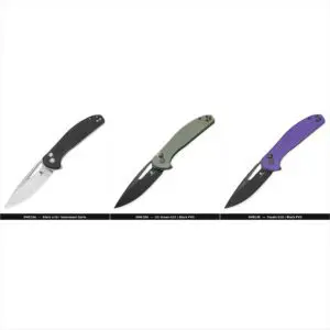 Bestechman Whalefin BMK18 Folding Knife — 3.39″ D2 Steel Blade | G10 Handle | Button Lock