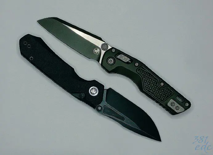 Everyday carry guide to EDC pocket knives — Microtech MSI Mini and Rhino folding knives at 381EDC