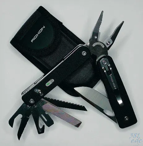 Everyday carry gear guide — Roxon S805G multi-tool fully deployed at 381EDC
