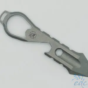 Griffin Company titanium 1911 pocket pry V1 blasted and tumbled finish