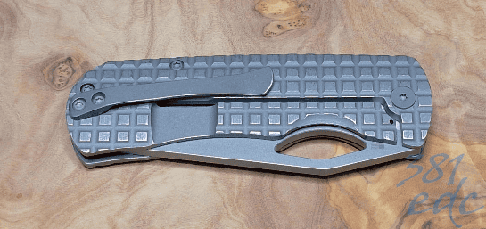 McNees Little Dixon closed with pocket clip, Atomic Stonewash titanium
