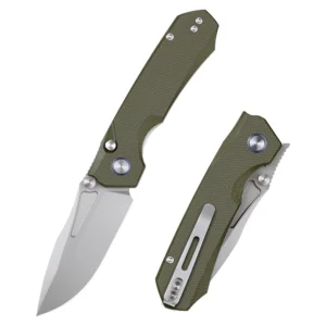 REMETTE RT-Rhino Button Liner Lock D2 Blade G10 Handle - RNGD2