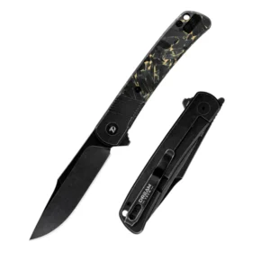DREAMTECH Knife - Titanium & Carbon Fiber Handle VG10 Blade Frame Lock D4368B
