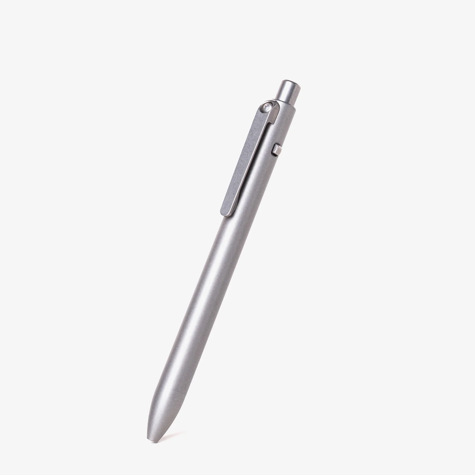 Tactile Turn Side Click Pen Titanium Stonewashed Short