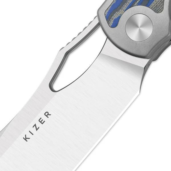 Kizer Allure | Balanced Form | S45VN | Micarta With Vortex Pattern | Ki4763LDA1