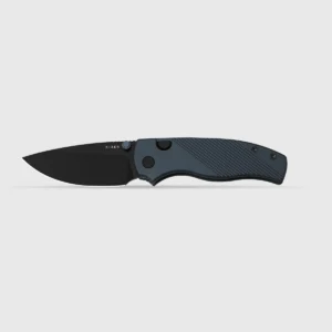 Kizer Glaux | Kizer Button Liner Lock™ | Aluminum | Black PVD Coating & Stonewashed | V3801A3