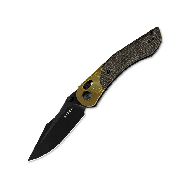 Kizer Mini Mystic | 154CM | Burlap Micarta+PEI | V3636C1