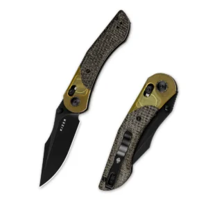 Kizer Mini Mystic | 154CM | Burlap Micarta+PEI | V3636C1