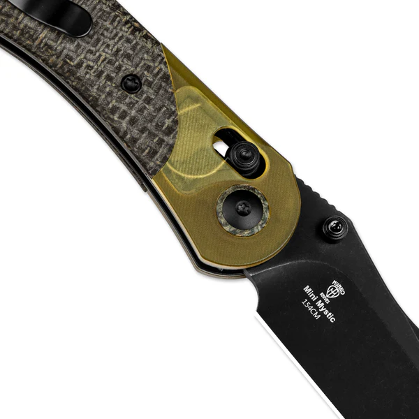 Kizer Mini Mystic | 154CM | Burlap Micarta+PEI | V3636C1