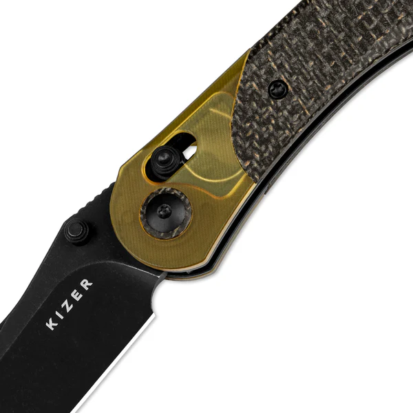 Kizer Mini Mystic | 154CM | Burlap Micarta+PEI | V3636C1