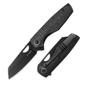 Kizer Sparrow | S45VN | Marble Carbon Fiber +Titanium | Ki3628A2