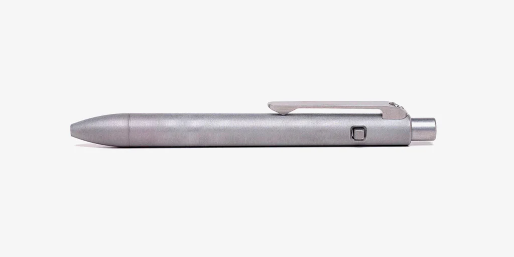 Tactile Turn Side Click Pen Titanium Stonewashed Mini