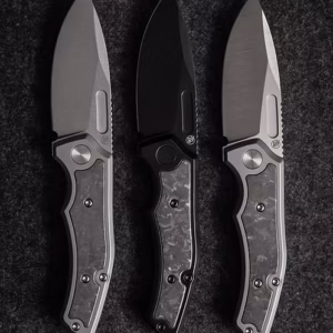 Griffin Company Scout F3 black wash titanium with grey crystal Ti inlay